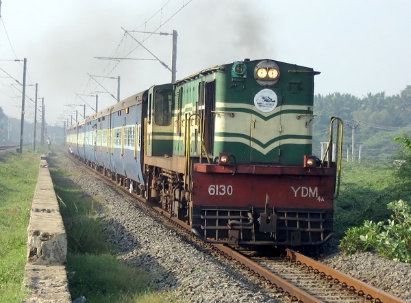 Golden Rock, YDM-4, 6130, Indian Railways, Indian, Railways, India, Railway, IRFCA, loco, locomotive, engine, trains, train engine