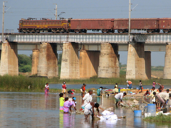 Vijayawada, WAG-5, 23735, Indian Railways, Indian, Railways, India, Railway, IRFCA, loco, locomotive, engine, trains, train engine