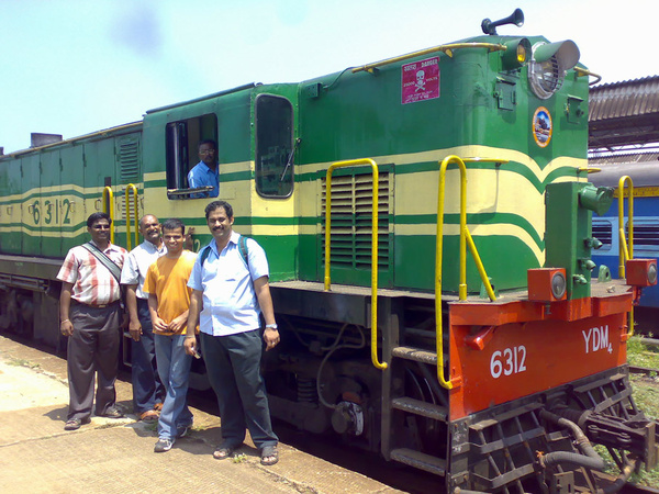 Golden Rock, YDM-4, 6312, Indian Railways, Indian, Railways, India, Railway, IRFCA, loco, locomotive, engine, trains, train engine