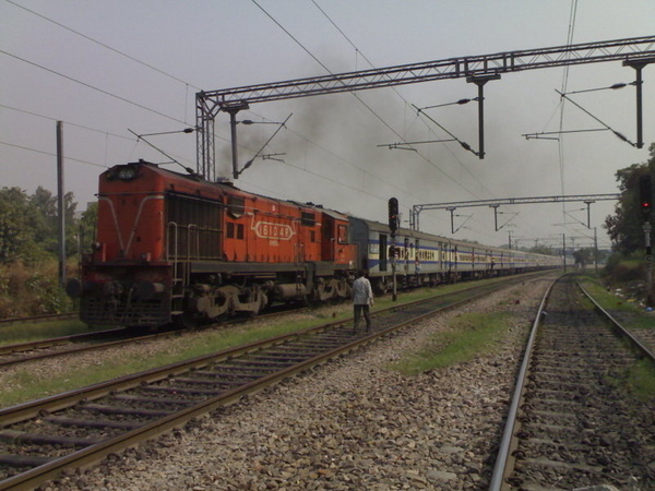 Ludhiana, WDM-3A, 16104, Indian Railways, Indian, Railways, India, Railway, IRFCA, loco, locomotive, engine, trains, train engine