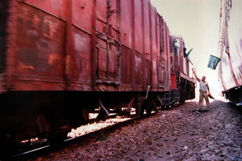 Train Crossing at Kapasan_1993