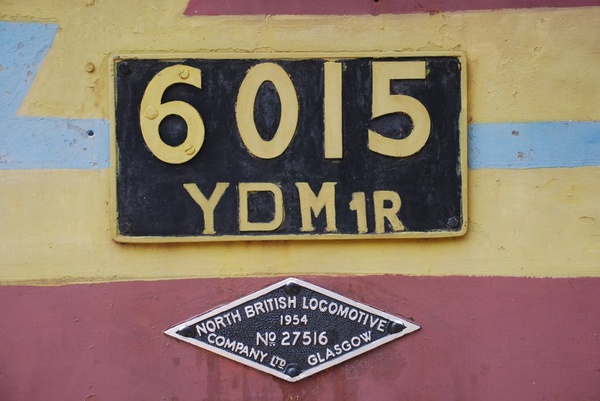 Gandhidham, YDM-1, 6015, Indian Railways, Indian, Railways, India, Railway, IRFCA, loco, locomotive, engine, trains, train engine