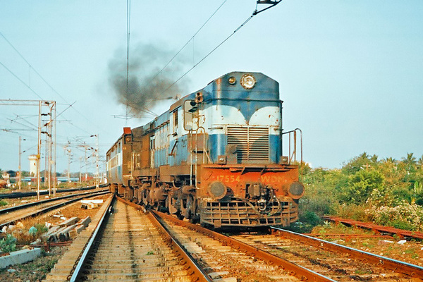 Kharagpur, WDM-3A, 17554, Indian Railways, Indian, Railways, India, Railway, IRFCA, loco, locomotive, engine, trains, train engine