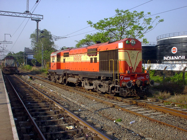 Golden Rock, WDM-2, 16885, Indian Railways, Indian, Railways, India, Railway, IRFCA, loco, locomotive, engine, trains, train engine