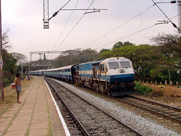 Siliguri Jn, WDP-4, 20001, Indian Railways, Indian, Railways, India, Railway, IRFCA, loco, locomotive, engine, trains, train engine