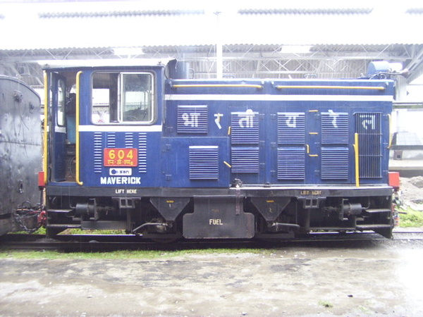 Tindharia (Siliguri), NDM-6, 604, Indian Railways, Indian, Railways, India, Railway, IRFCA, loco, locomotive, engine, trains, train engine