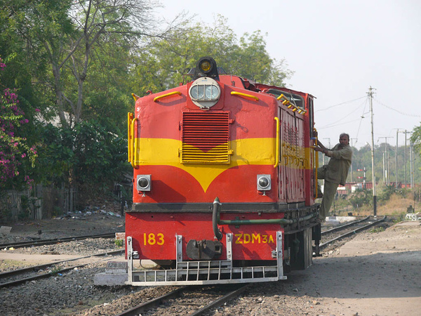 Motibagh, Nagpur, ZDM-3, 183, Indian Railways, Indian, Railways, India, Railway, IRFCA, loco, locomotive, engine, trains, train engine