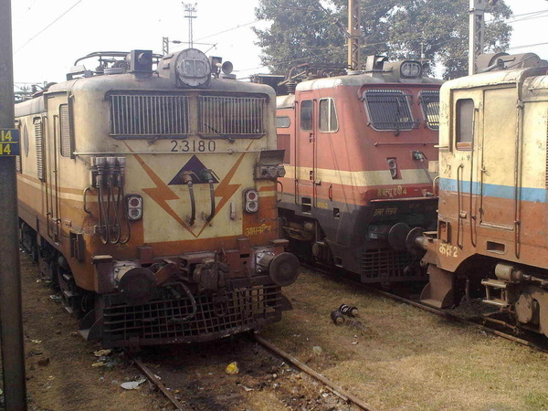 Asansol, WAG-5, 23180, Indian Railways, Indian, Railways, India, Railway, IRFCA, loco, locomotive, engine, trains, train engine