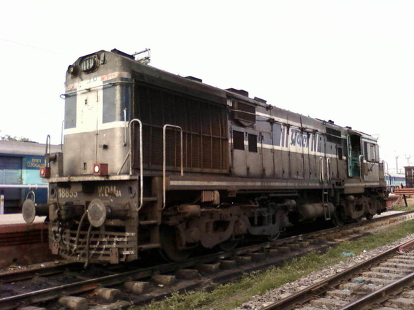 Lucknow, WDM-3A, 18855, Indian Railways, Indian, Railways, India, Railway, IRFCA, loco, locomotive, engine, trains, train engine