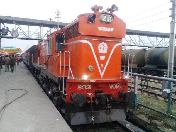 Malda Town, WDM-3C, 16515, Indian Railways, Indian, Railways, India, Railway, IRFCA, loco, locomotive, engine, trains, train engine