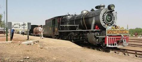 Inspection special at Pithoro Junction in 2004. Photo by Iqbal Samad 