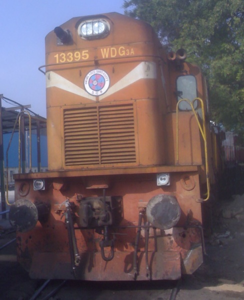 Maula Ali, WDG-3A, 13395, Indian Railways, Indian, Railways, India, Railway, IRFCA, loco, locomotive, engine, trains, train engine