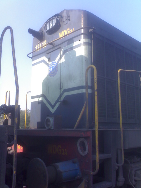 Krishnarajapuram, WDG-3A, 13118, Indian Railways, Indian, Railways, India, Railway, IRFCA, loco, locomotive, engine, trains, train engine