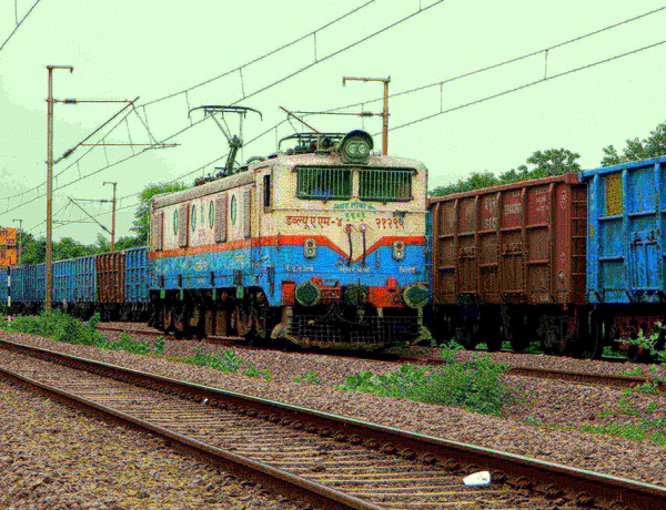 Bhilai, WAM-4, 21295, Indian Railways, Indian, Railways, India, Railway, IRFCA, loco, locomotive, engine, trains, train engine