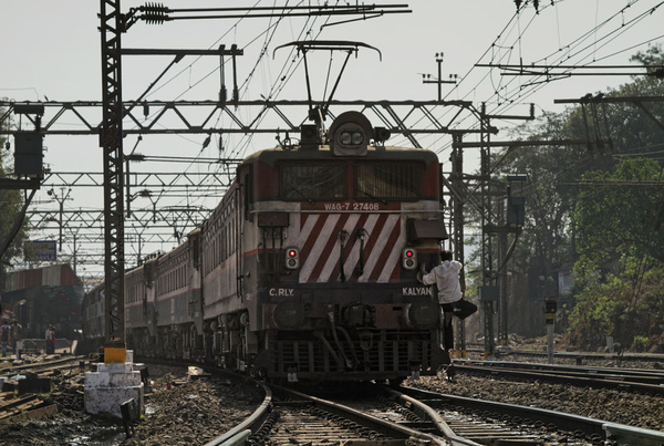 Kalyan, WAG-7, 27408, Indian Railways, Indian, Railways, India, Railway, IRFCA, loco, locomotive, engine, trains, train engine