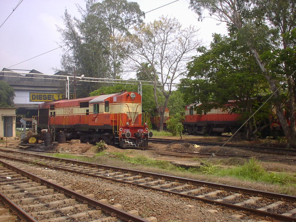 Ernakulam, WDM-2, 17108, Indian Railways, Indian, Railways, India, Railway, IRFCA, loco, locomotive, engine, trains, train engine