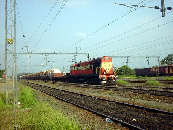 Ernakulam, WDM-2, 17108, Indian Railways, Indian, Railways, India, Railway, IRFCA, loco, locomotive, engine, trains, train engine