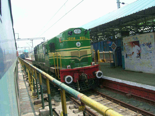 Golden Rock, WDG-3A, 13114, Indian Railways, Indian, Railways, India, Railway, IRFCA, loco, locomotive, engine, trains, train engine