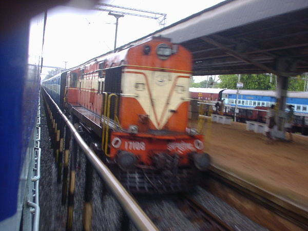 Ernakulam, WDM-2, 17108, Indian Railways, Indian, Railways, India, Railway, IRFCA, loco, locomotive, engine, trains, train engine