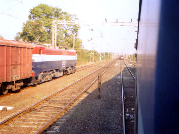 Tatanagar, WAG-7, 27557, Indian Railways, Indian, Railways, India, Railway, IRFCA, loco, locomotive, engine, trains, train engine