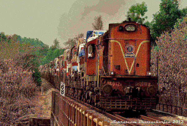 Kalyan, WDM-2, 16012, Indian Railways, Indian, Railways, India, Railway, IRFCA, loco, locomotive, engine, trains, train engine