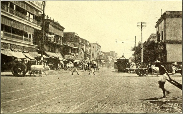 Calcutta street view 1884