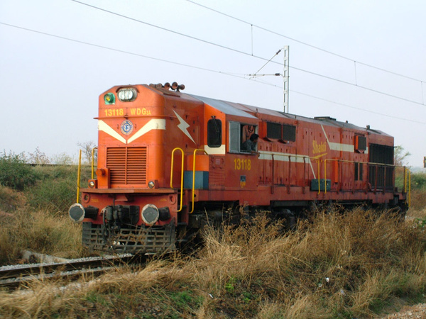 Krishnarajapuram, WDG-3A, 13118, Indian Railways, Indian, Railways, India, Railway, IRFCA, loco, locomotive, engine, trains, train engine