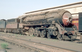 By 1992 many steam locomotves were going to scrap. The shed at Kota had half of the twenty locomotives present laid aside. WP #7