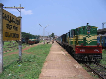 The last trip on the Kollam-Sengottai line