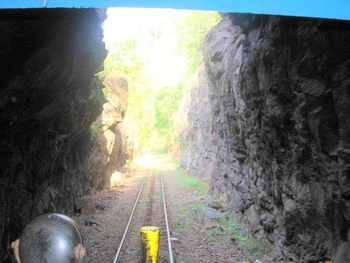 Inside Rock tunnel