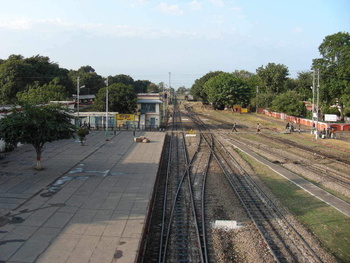 Hardwar Station: Laksar end : By the time I reached the platform, announcement was made for train I was wishing, that is Amritsa