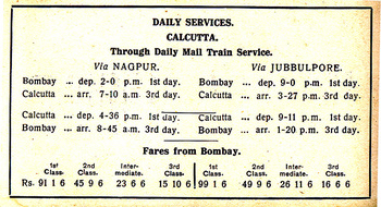 GIPR Timetable from 1918