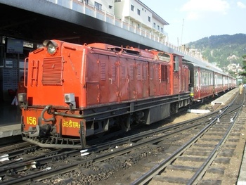 Shimla Rly Stn Shivalik Deluxe Express with ZDM-3 #156