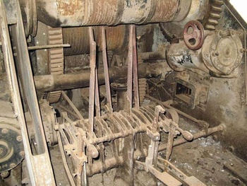 Control levers of Steam Crane at NDB