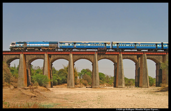 Karha Bridge CSTM bound Koyna Express