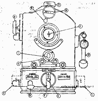 Line drawing of Neale's Ball Token Instrument