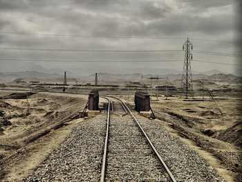 The desolate environs of the region (near Quetta)