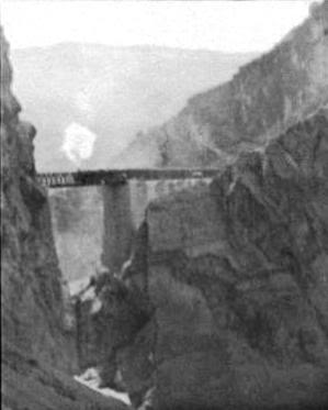 View of Louise Margaret bridge over Chappar rift