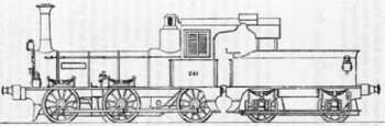 Diagram of 0-6-0 Scindhia class locomotive.