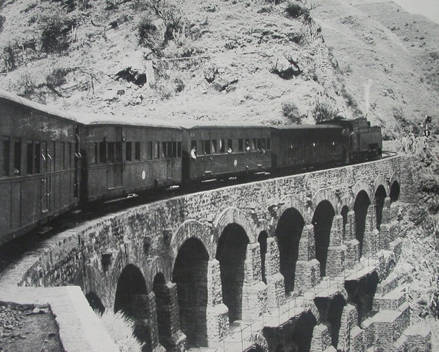 Bridge on the Kalka Shimla railway line. William Edge, 1917.
