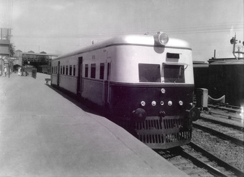 Rail Car at Lahore Railway Station (1960s), Pakistan