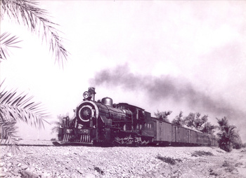 A train run by Steam Locomotive, on Multan - Rohri section, Pakistan