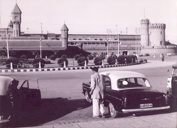 Lahore Railway Station in 1960s, Punjab