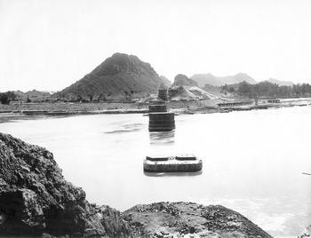 Foundation of Piers for the Rail-cum-Road Bridge-1929 (Chiniot)