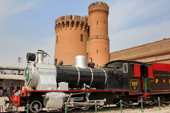 ZB 205 plinthed in front of Lahore station