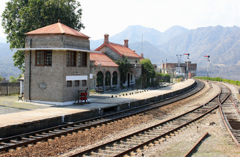 Attock Khurd Railway Station, built on the east bank of River Indus
