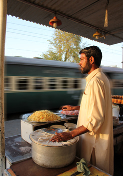 Food Stall at Khanewal Railway Station
