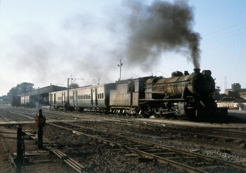 A meter-gauge train departs from Mirpur Khas