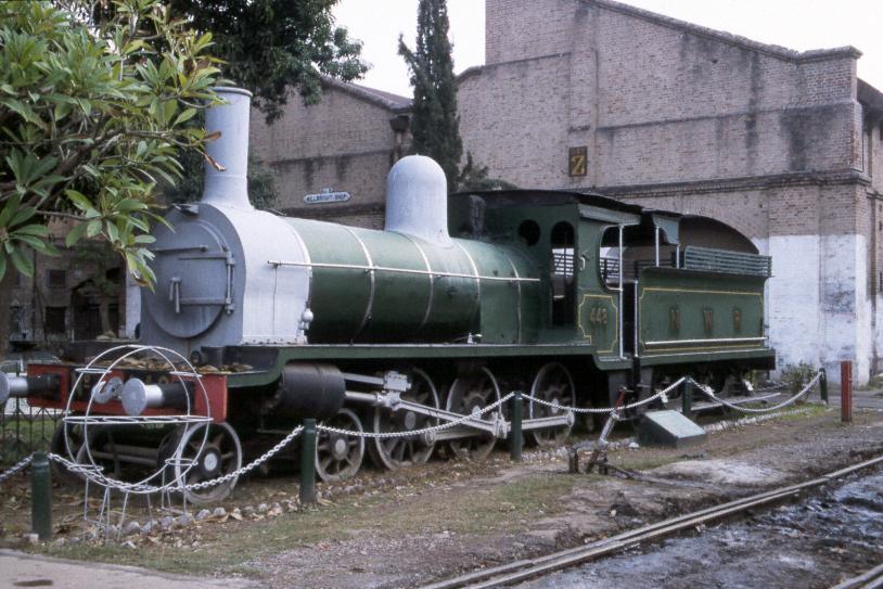 Preserved locomotive, No. 448 of NWR