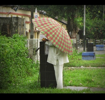 Man with the Umbrella at Sivok